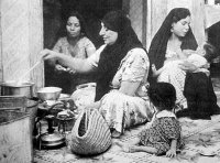 In the kitchen